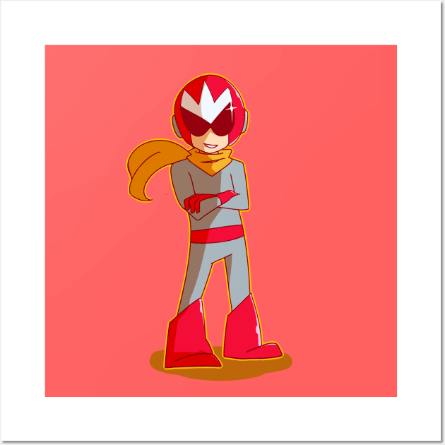 Protoman! Wall Art by pretzelsnake